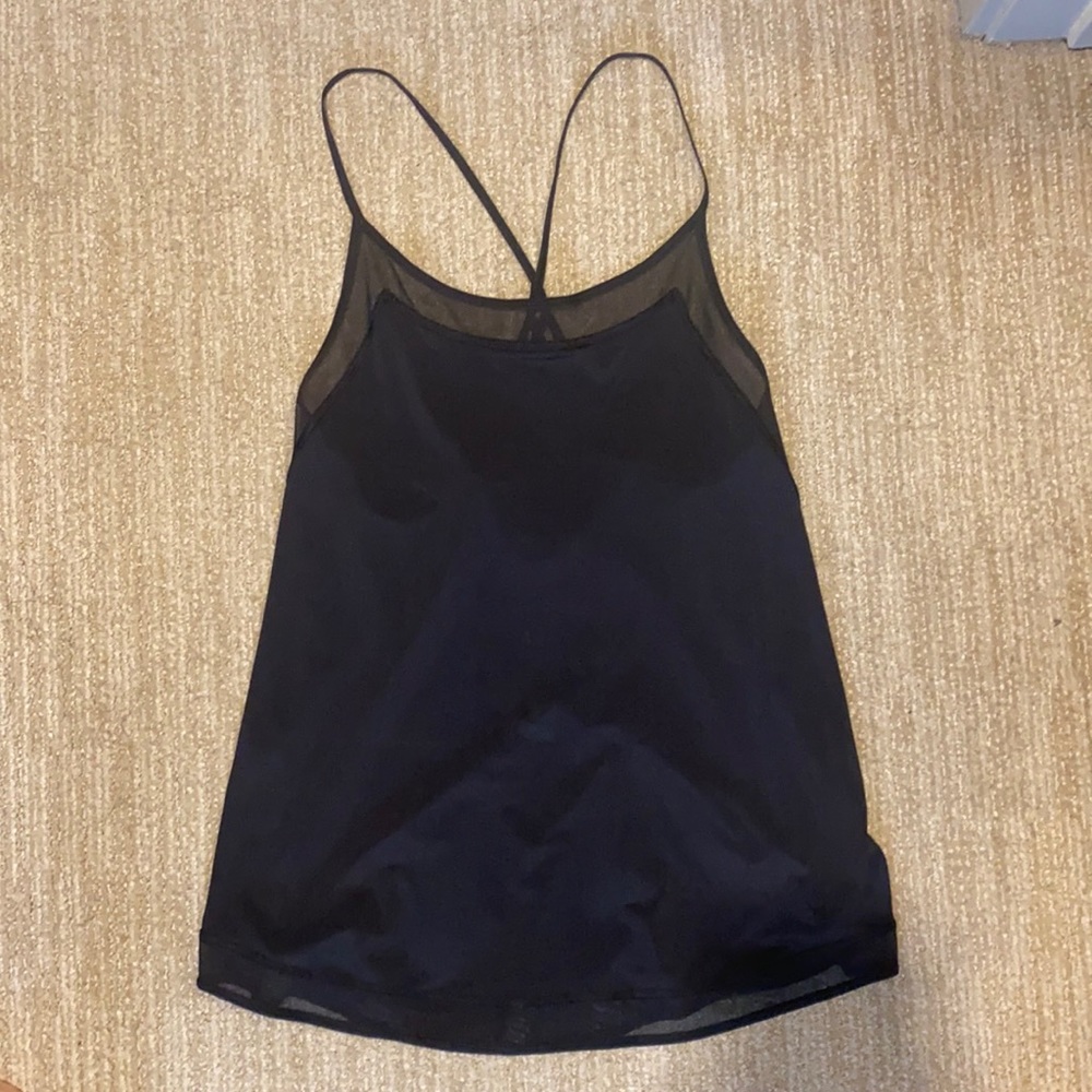 Lululemon Black Mesh Cami Tank